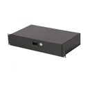 On-Stage Stands RDLS2000 2U Locking Rack Drawer (Shallow)