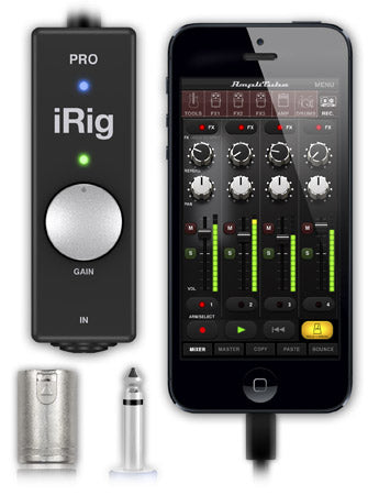 IK Multimedia Irig Pro I/O Instrument/Microphone Interface With Midi For Ios And Mac