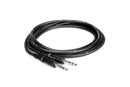 Hosa CSS-103 Balanced Interconnect, 1/4 in TRS to Same, 3 ft