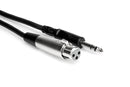 Hosa STX-105F Balanced Interconnect, XLR3F to 1/4 in TRS, 5 ft