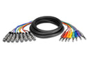 Hosa STX-803F Balanced Snake, XLR3F to 1/4 in TRS, 3 m