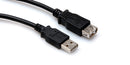 Hosa USB-210AF High Speed USB Extension Cable, Type A to Type A, 10 ft