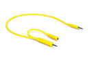 Hosa CMM-545Y Hopscotch Patch Cables, 3.5 mm TS with 3.5 mm TSF Pigtail to 3.5 mm TS, 5 pc, 1.5 ft