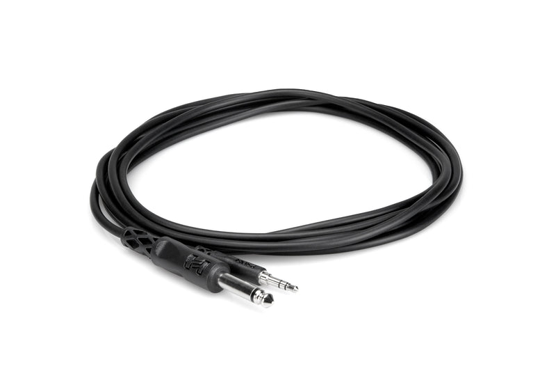 Hosa CMP-103 Mono Interconnect, 1/4 in TS to 3.5 mm TRS, 3 ft