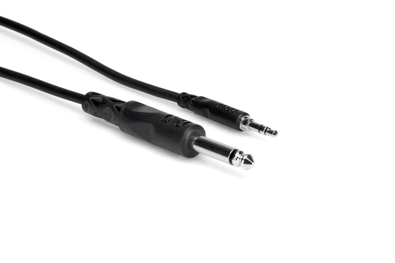 Hosa CMP-105 Mono Interconnect, 1/4 in TS to 3.5 mm TRS, 5 ft