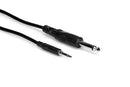 Hosa CMP-305 Mono Interconnect, 3.5 mm TS to 1/4 in TS, 5 ft