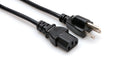 Hosa PWC-143 Power Cord, IEC C13 to NEMA 5-15P, 3 ft