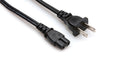 Hosa PWP-426 Power Cord, IEC C7 to NEMA 1-15P, 8 ft