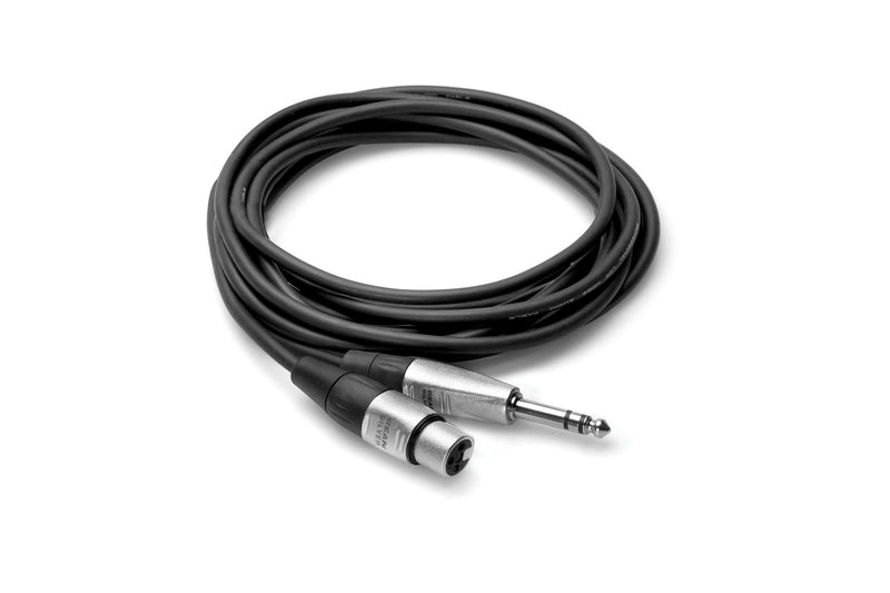 Hosa HXS-003 Pro Balanced Interconnect, REAN XLR3F to 1/4 in TRS, 3 ft