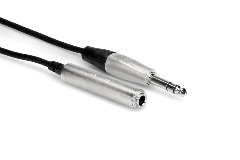 Hosa HXSS-010 Pro Headphone Extension Cable, REAN 1/4 in TRS to 1/4 in TRS, 10 ft