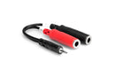 Hosa YMP-137 Stereo Breakout, 3.5 mm TRS to Dual 1/4 in TSF
