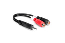 Hosa YRA-154 Stereo Breakout, 3.5 mm TRS to Dual RCAF
