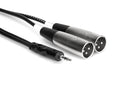 Hosa CYX-402M Stereo Breakout, 3.5 mm TRS to Dual XLR3M, 2 m