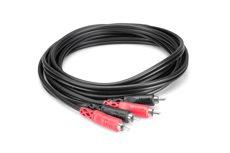 Hosa CRA-201 Stereo Interconnect, Dual RCA to Same, 1 m