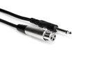 Hosa PXF-105 Unbalanced Interconnect, XLR3F to 1/4 in TS, 5 ft