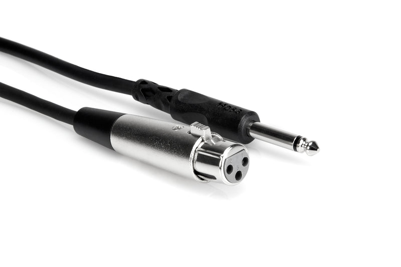 Hosa PXF-105 Unbalanced Interconnect, XLR3F to 1/4 in TS, 5 ft