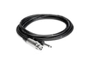 Hosa PXF-105 Unbalanced Interconnect, XLR3F to 1/4 in TS, 5 ft