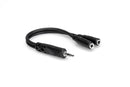Hosa YMM-232 Y Cable, 3.5 mm TRS to Dual 3.5 mm TRSF