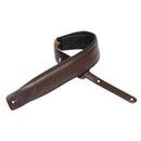 Levy's  3" Wide Dark Brown Genuine Leather Guitar Strap