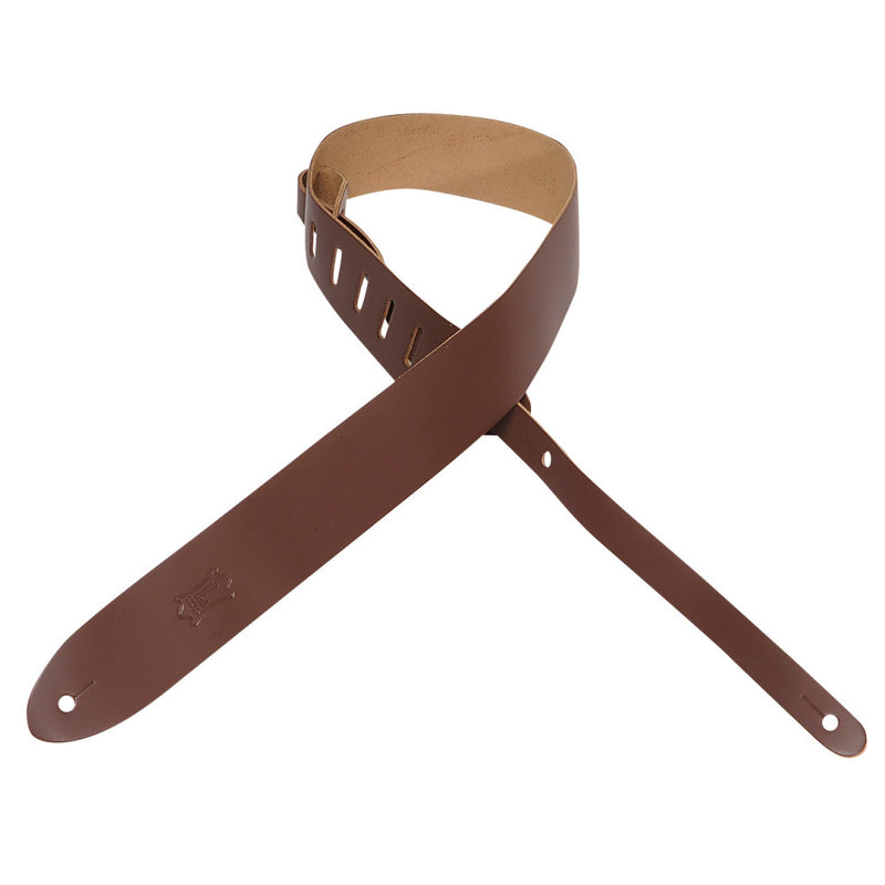 Levy's  2" Wide Brown Genuine Leather Guitar Strap