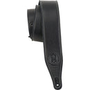 Levy's  2 1/2" Wide Black Garment Leather Guitar Strap