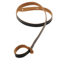 Levy's  3/4" Wide Black Genuine Leather Mandolin Strap