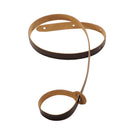 Levy's 3/4" Wide Dark-brn Genuine Leather Mandolin Strap