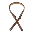 Levy's  1/2" Wide Brown Veg-tan Leather Mandolin Strap