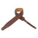 Levy's  2 1/2" Wide Brown Genuine Leather Guitar Strap
