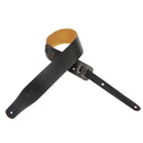 Levy's  2 1/2" Wide Black Genuine Leather Guitar Strap