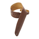 Levy's 3 1/2" Wide Brown Genuine Leather Bass Strap