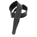 Levy's  3" Wide Black Garment Leather Guitar Strap