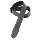 Levy's  2" Wide Black Garment Leather Guitar Strap