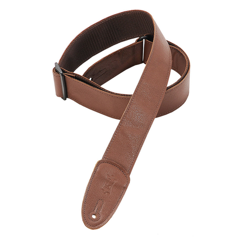 Levy's  2" Wide Brown Garment Leather Guitar Strap