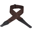 Levy's  3" Wide Brown Polypropylene Guitar Strap