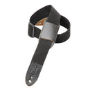 Levy's 1 1/2" Wide Black Poly Youth Guitar/uke Strap