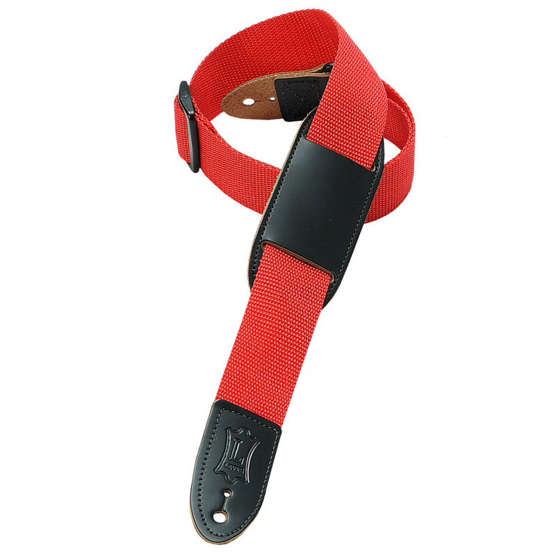 Levy's 1 1/2" Wide Red Poly Youth Guitar/uke Strap