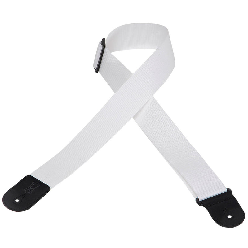 Levy's  2" Wide White Polypropylene Guitar Strap