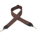 Levy's  2" Wide Brown Cotton Banjo Strap