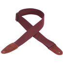 Levy's  2" Wide Burgundy Cotton Guitar Strap