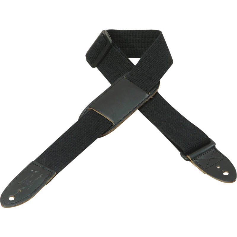 Levy's 1 1/2" Wide Black Cotton Youth Guitar/ Uke Strap
