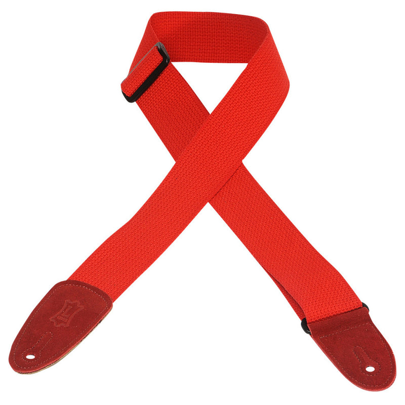 Levy's  2" Wide Red Cotton Guitar Strap