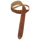 Levy's  2" Wide Brown Suede Guitar Strap