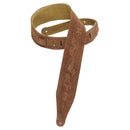 Levy's  2 1/2" Wide Brown Suede Guitar Strap