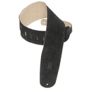 Levy's  3 1/2" Wide Black Suede Bass Strap