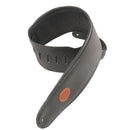 Levy's 4 1/2" Wide Black Garment Leather Bass Strap