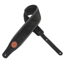 Levy's  3" Wide Black Suede Guitar Strap