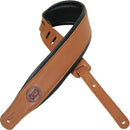 Levy's  3" Wide Tan Garment Leather Guitar Strap