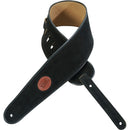 Levy's  4" Wide Black Suede Bass Guitar Strap