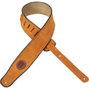 Levy's  2 1/2" Wide Honey Suede Guitar Strap